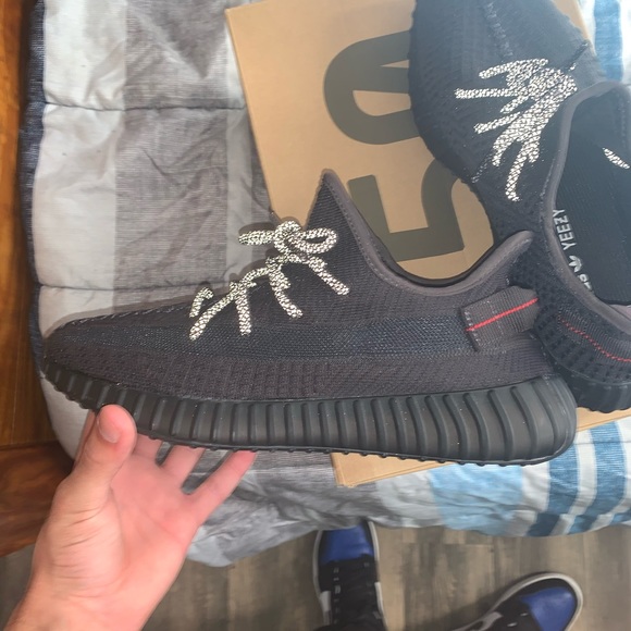 Yeezy 350 V2 Black Non Reflective X2 Size 10 - Picture 9 of 16